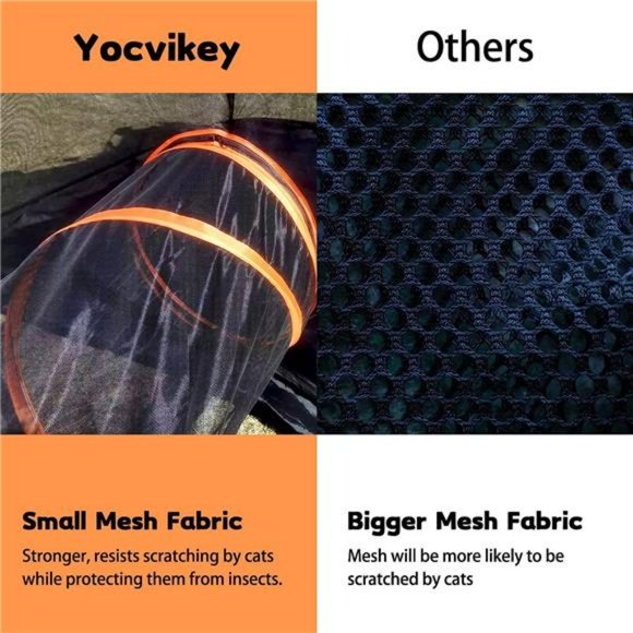 Outdoor Cat Enclosures, Foldable Cat Tent and Tunnel, Portable Large Playpen - Picture 6 of 6